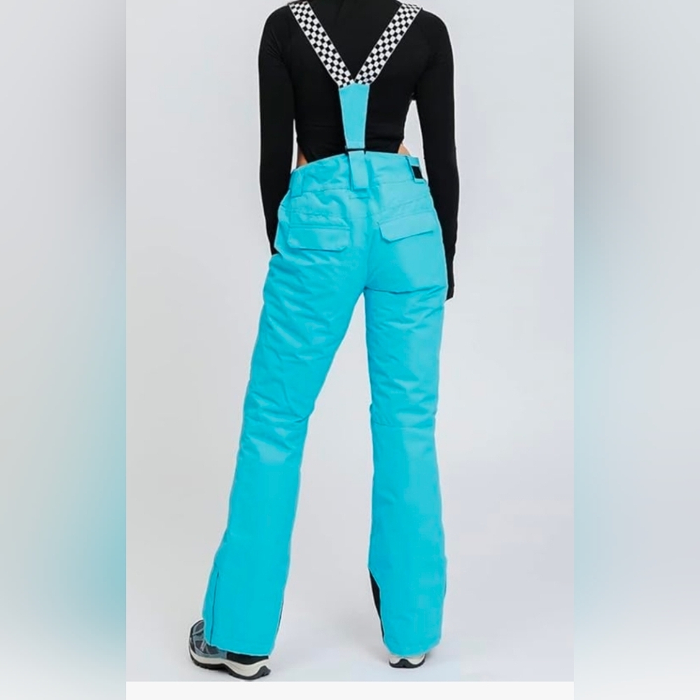 Women's Vibrant Blue Wide Leg Snow Pants & Jacket Set LARGE